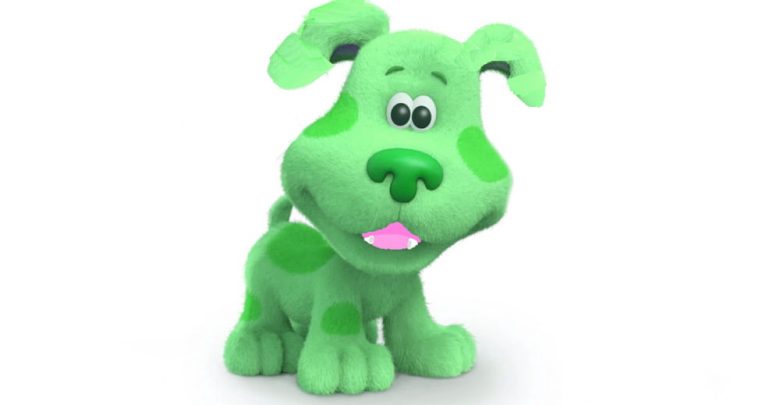 who is the green dog on blue's clues
